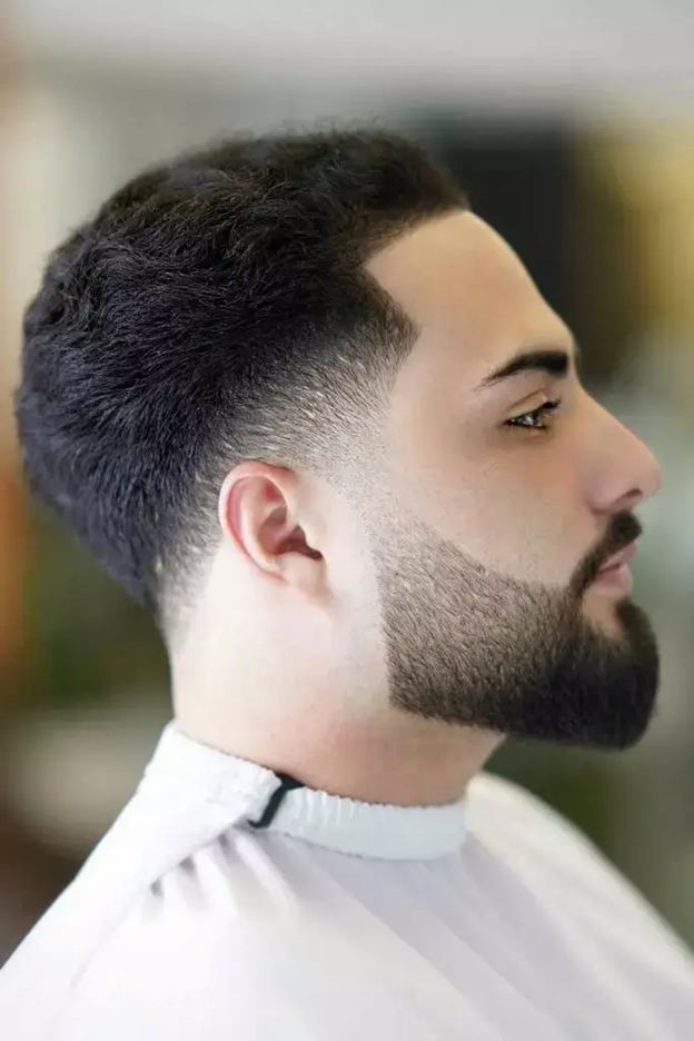 Low Taper Fade with Beard