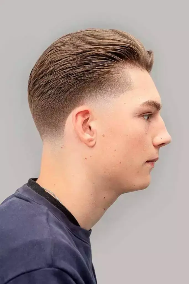 Low Taper Fade Blonde Hair