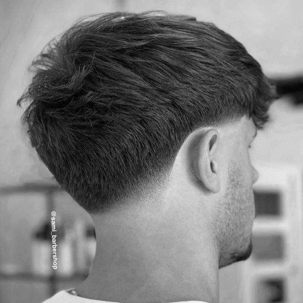Low Taper Fade Straight Hair