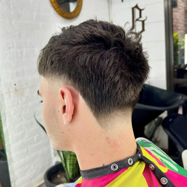 Low Taper Fade with Textured Crop