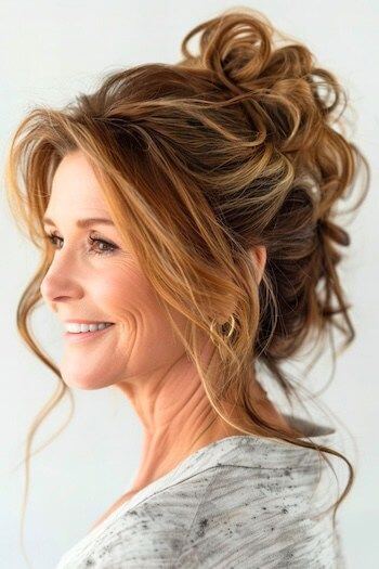 Long hair styles for women over 60